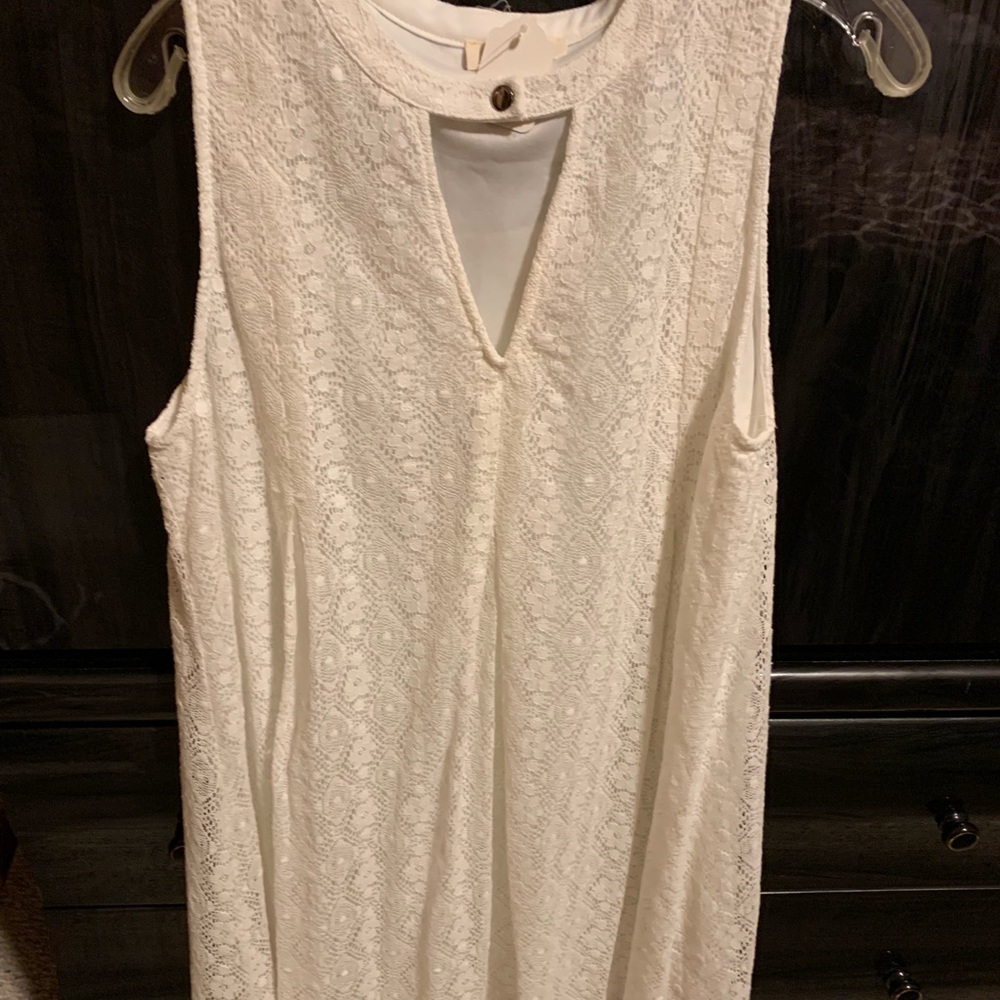 Cream dress, never worn.